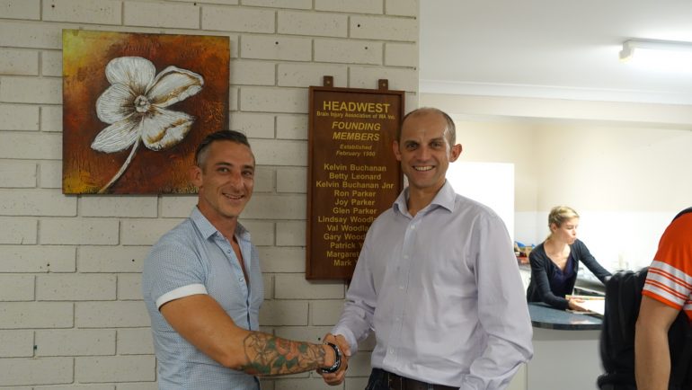 Two men shaking hands